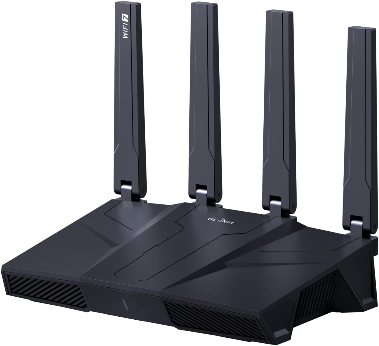 GL.iNet GL-BE9300(Flint 3) Tri-Band WiFi 7 Router, High-Speed Gaming Router, Extensive Coverage, 5 x 2.5G Multi-Gig Ports, Mass Device Connectivity, MLO Technology, Rapid OpenVpn WireGuard, 802.11ax